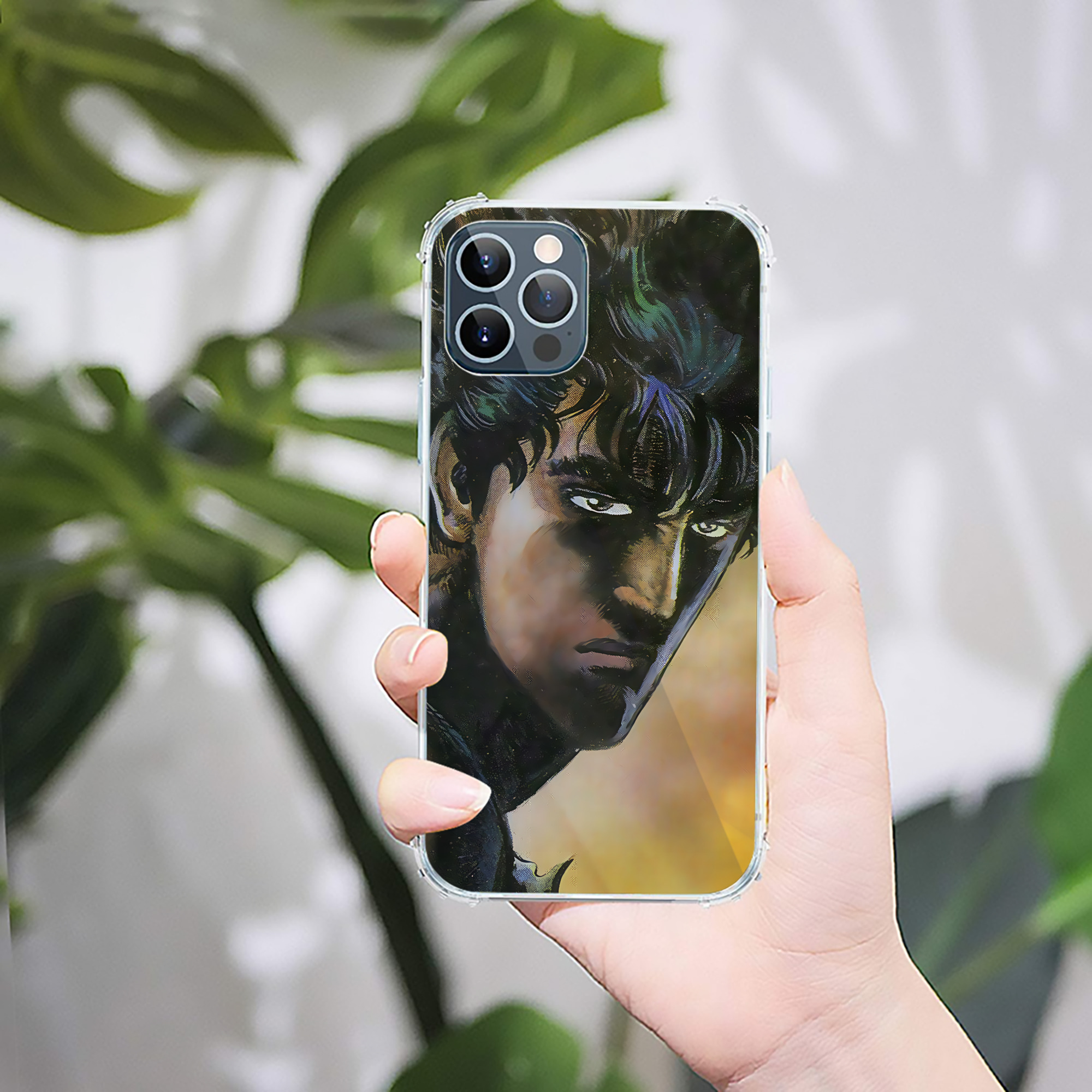 （画像用） 北斗の拳 Fist of the North Star 【iPhone 12シリーズ対応】透明スマホケース（クリアソフトケース）